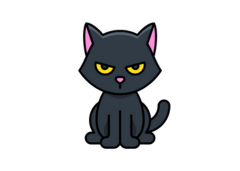 Ilustração Gato Preto
